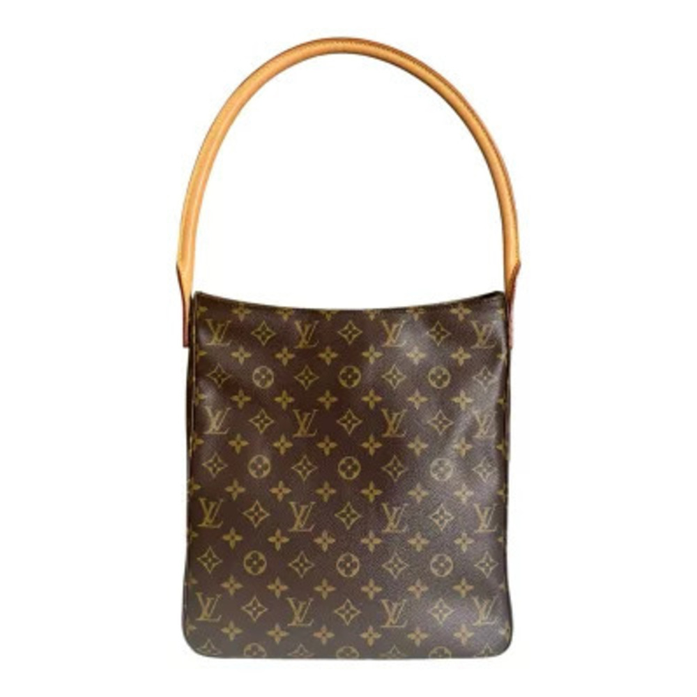Louis Vuitton Looping Monogram Shoulder Bag Canvas Brown